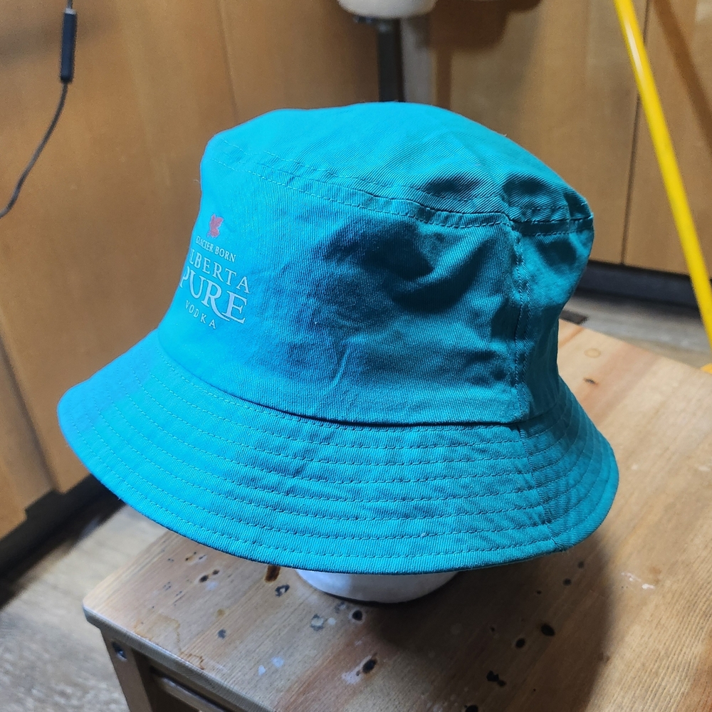 Teal Bucket Hat Alberta Pure Voldka Branded - Picture 2 of 5